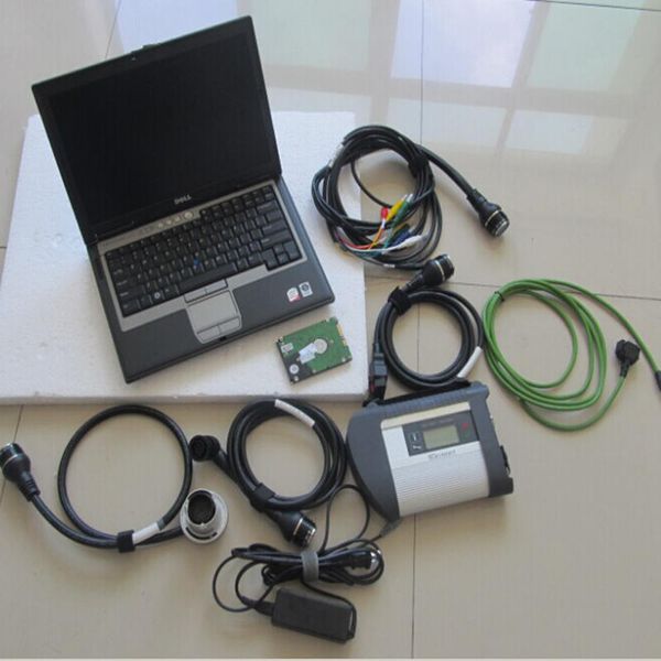 2023,12 В D630 инструмент сканирования ноутбука для Mercedes MB STAR C4 мультиплексор SD Connect C4 кабели с жестким диском для диагностической системы автомобиля Benz