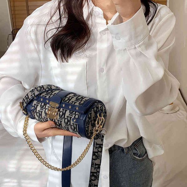 

french minority chain early spring fashion boston cylinder bag 02ju