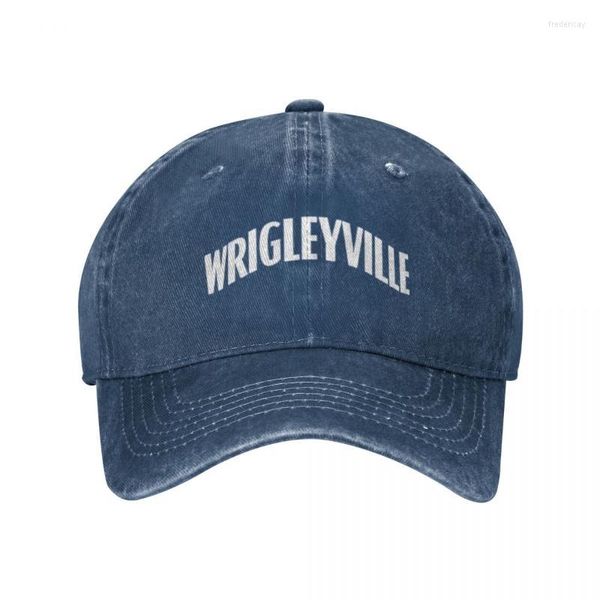 Boinas Chicago Wrigleyville City Connect Cowboy Hat Caps Ajuste Baseball Cap boné Retro jeans Hatsberets boretsberets