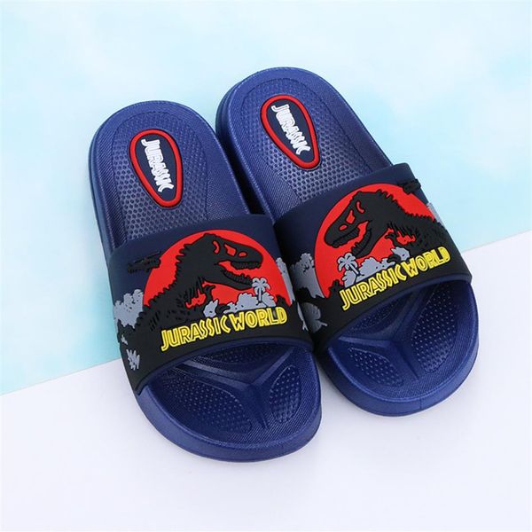 

new children slippers cute cartoon boys slippers non-slip home flip flops o277a, Black;grey