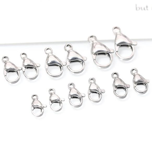 

clasps hooks jewelry findings components 100 pcs 316l stainless steel lobster for making necklace bracelet diy drop delivery 2021 hlryx