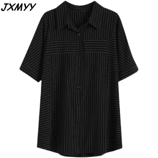 

fat mm mid-length shirt loose western style large size women's clothing spring slim mother age reduction jxmyy 210412, Black;gray
