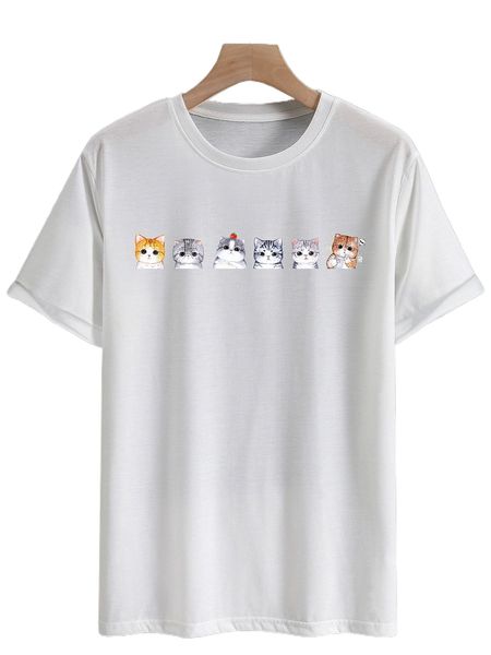 

men cartoon graphic tee g9wc#, White;black