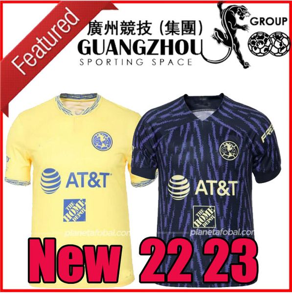 

2022 2023 club america soccer jerseys f. vinas henry g. ochoa liga mx jersey rodriguez giovani 22 23 home away america football shirt, Black;yellow