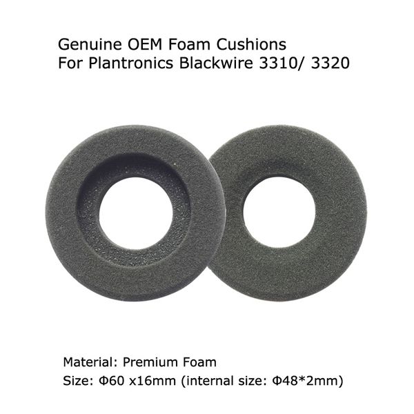 

genuine oem foam ear cushion pads earpads spare headset accessories for plantronics blackwire 3310 3320