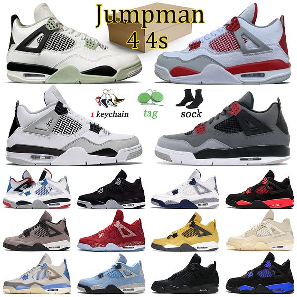 

breathable 4 jumpman men trainers basketball shoes us 13 military black cat 4s red thunder infrared offs white oreo taupe haze sports women