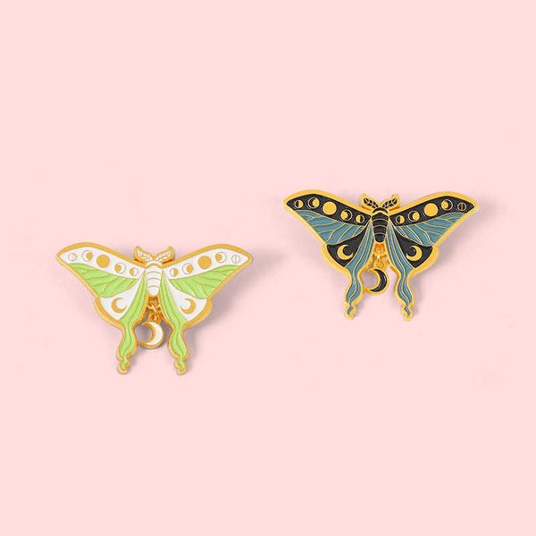

butterfly insect metal badge bag accessories waist closing pin fixed button collar pin, Gray