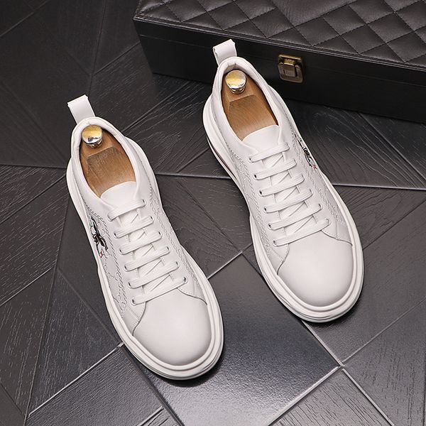

luxury designer wedding dress business shoes air cushion breathable formal mocassin dress sneakers british style round toe driving walking l, Black