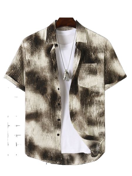 

men tie dye pocket patched shirt without tee u3nf#, White;black
