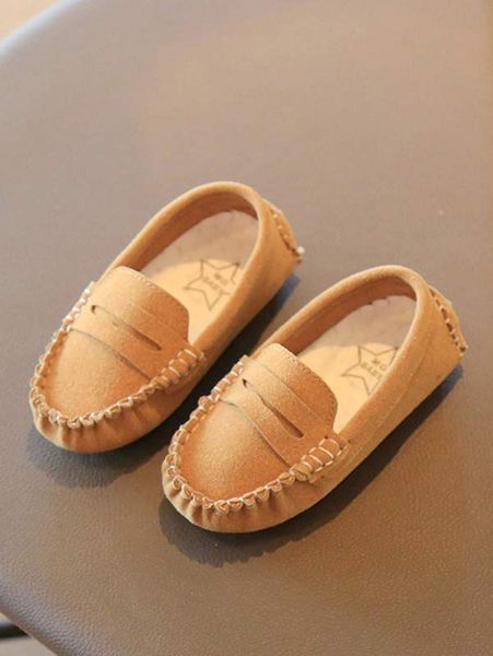 

boys stitch trim penny loafers she01, Black;grey