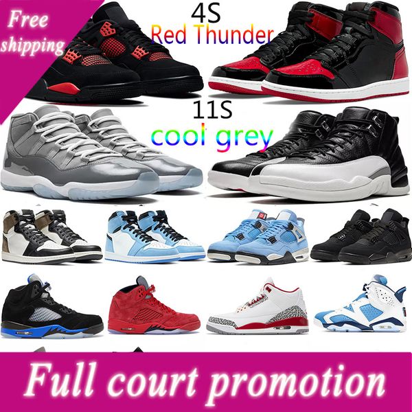 

jumpman 4 4s basketball shoes red thunder jorda 1 1s bred patient 5s racer blue 6s unc 11s cool grey concord 12s playoffs 13s universite