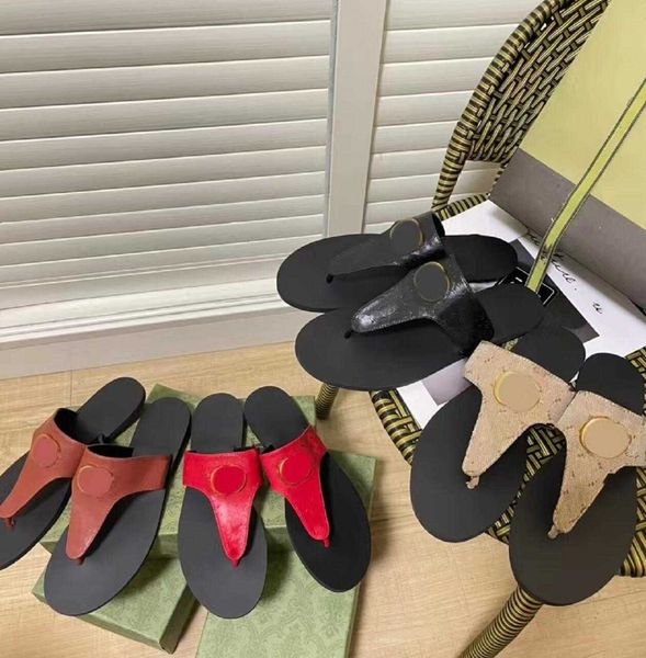 

summer new style women slippers flip-flops letter embossing classic sandals designer fashion casual shoes beach luxury home slides slipper, Black