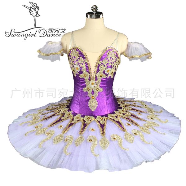 

purple fairy nutcracker classical ballet stage cosutmes tutu dress women pancake professional ballet tutu performance bt9134f, Black;red