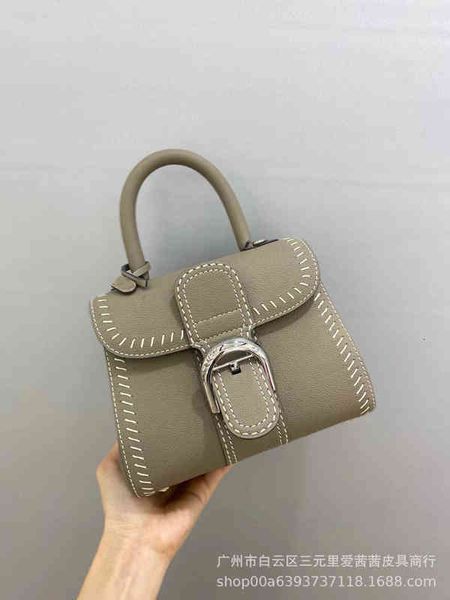 

belgian vendevo brillant sewing leather hand held women's bag menger