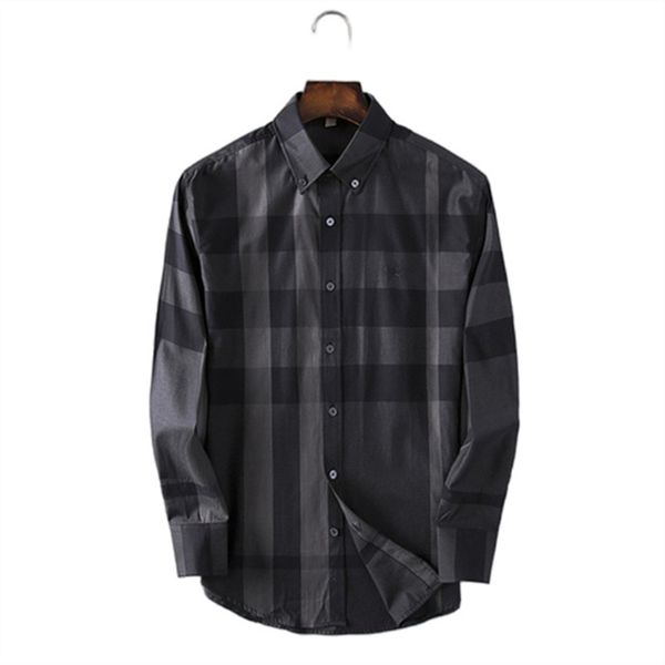 

men's designer shirt long sleeve wrinkle resistant custom fitted formal button-up dress shirt p38, White;black