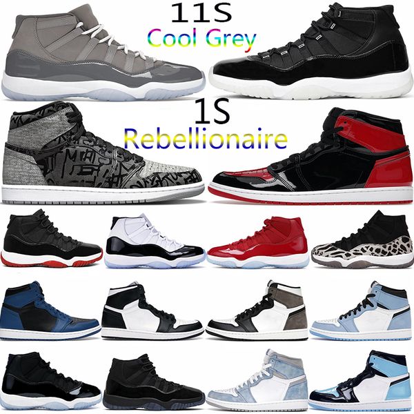 

jumpman 11 11s basketball shoes men cool grey concord bred unc heiress 1s rebellionaire patent bred black white women sneakers trainers
