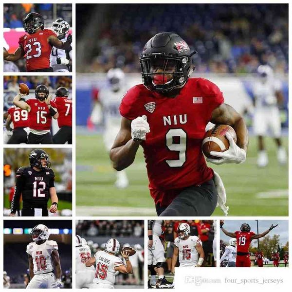 

ncaa custom northern illinois huskies college football jerseys ronald anderson jersey woodly appolon miles baggett brett bostad jerseys stit, Black