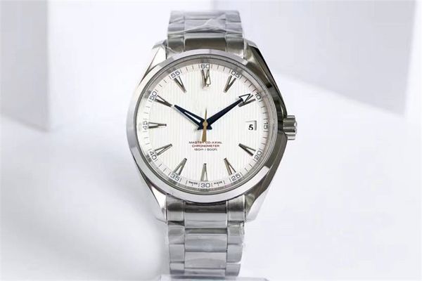 

vs factory 8500 movement sapphire glass mirror 904l fine steel folding buckle 42mm, Slivery;brown