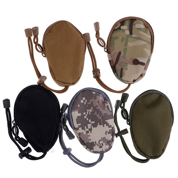 

1pcs edc mini key wallets holder men coin purses pouch military army bag small pocket keychain zipper case out door pack, Red;blue