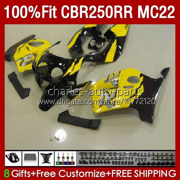 Carent per Honda CBR250 CBR 250RR 250 RR cc 250cc giallo nero 1990 1991 1993 1994 1996 1997 1998 1999 131no.136 CBR250RR MC22 90 91 92 93 94 95 96 97 97 99 99