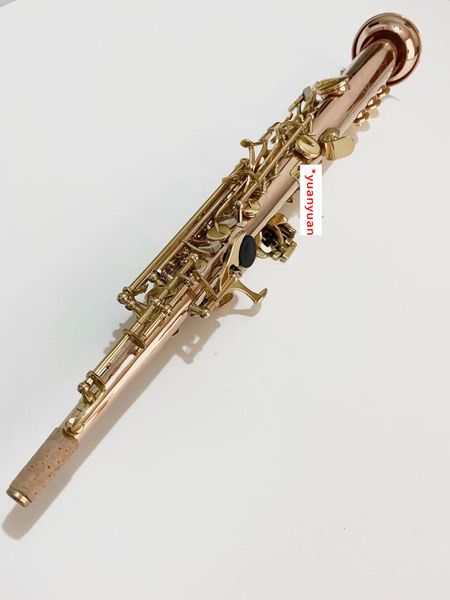 

high-end b-key professional treble saxophone phosphor bronze gold-plated key professional-grade tone sax soprano jazz instrument