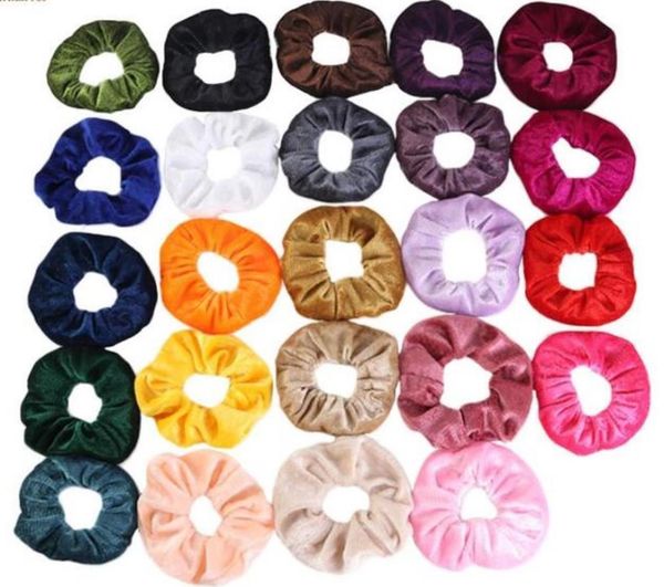 

hair rubber bands mticolor women silk scrunchie elastic veet handmade band ponytail holder headband accessories jllezn, Pink