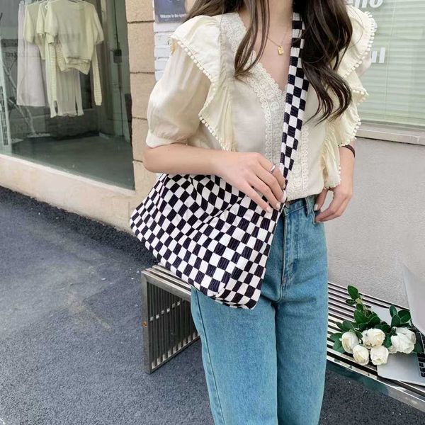 

hbp korean autumn and winter new fashion zebra canvas large capacity one shoulder tote bag leisure women's armpit