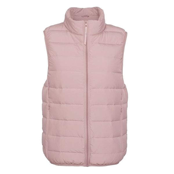 

women's outwear vest 90% white duck down vest ultra light causal matt fabric female sleeveless windproof warm waistcoat 201128, Black