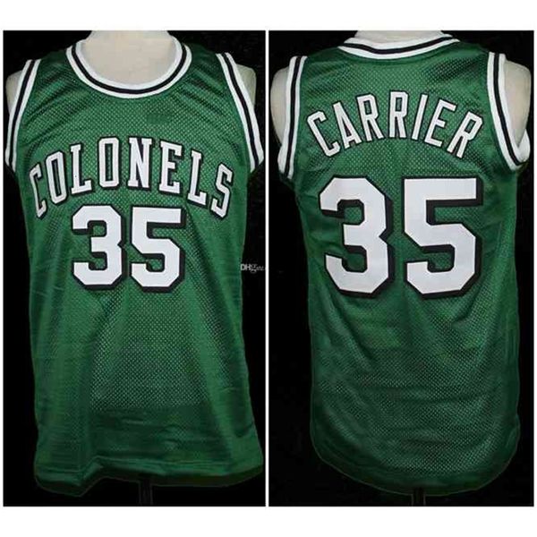Nikivip Darel Carrier # 35 Maglia verde Kentucky Colonels Retro Basketball Jersey Mens cucita personalizzata numero nome maglie