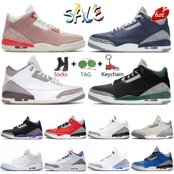 

2022 jumpman 3 3s 2022 mens women pine green basketball shoes jordon3s rust pink fragment sports sneakers georgetown white varsity royal tra