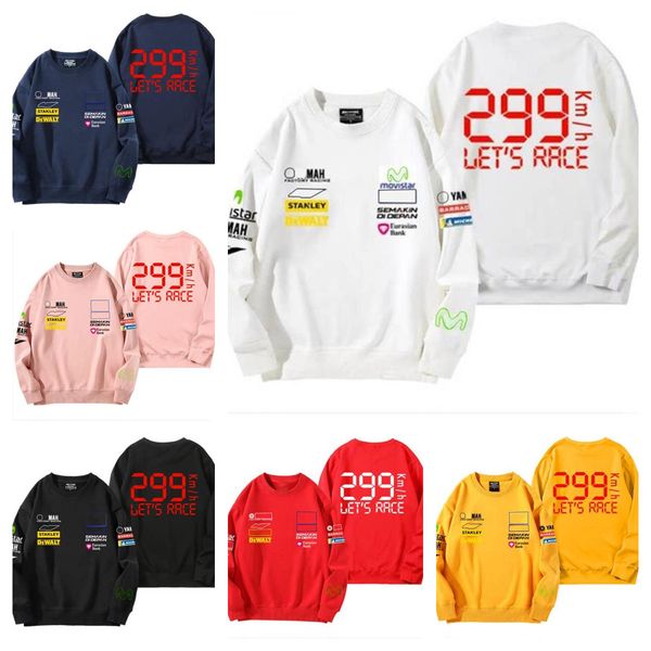 

2022 new f1 sweatshirt spring and autumn team logo round neck sweater spot sales