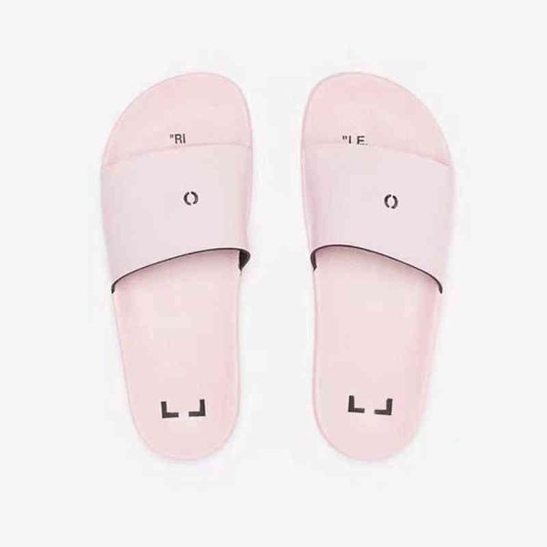 

offs luxury men's women's sandals fashion letter ribbon printing slippers couples beach men outside home slipper female classic br, Black