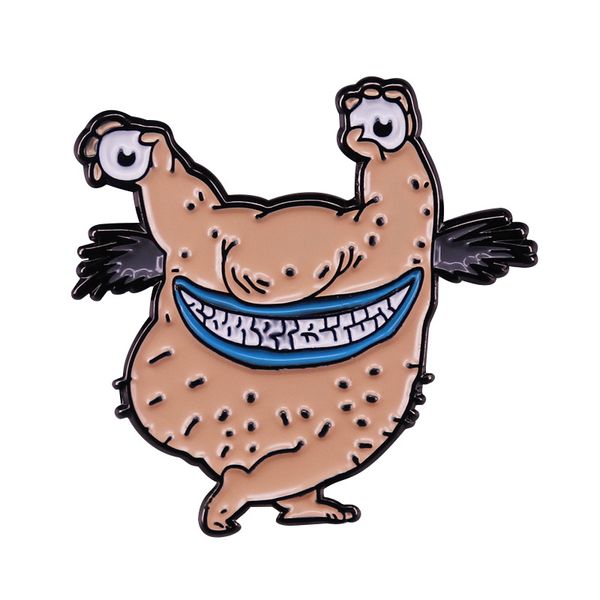 

aaahh real monsters krumm enamel pin dancing hopesick monsterrr brooch novelty cartoon badge fashion jewelry decoration, Blue