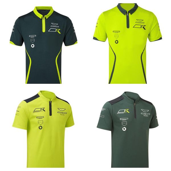 

f1 formula 1 racing polo suit summer lapel t-shirt same custom