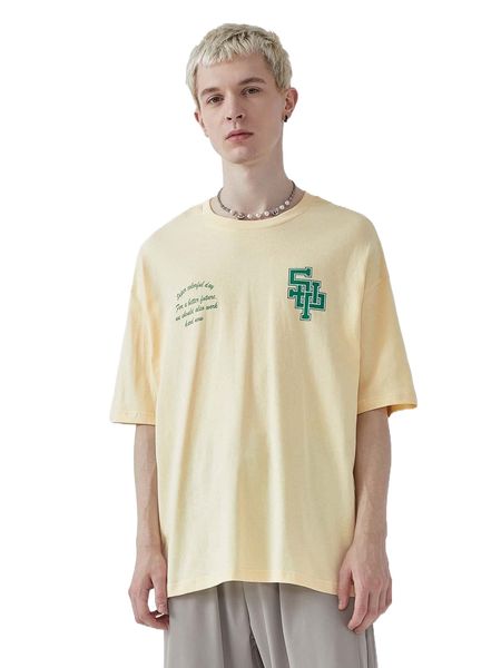 

men slogan graphic drop shoulder tee 41b8#, White;black
