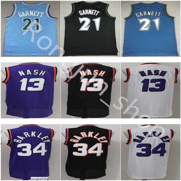 

retro baskeball 5 kevin 21 garnett jersey vintage stitched 33 patrick 10 walt jerseys, Black;red