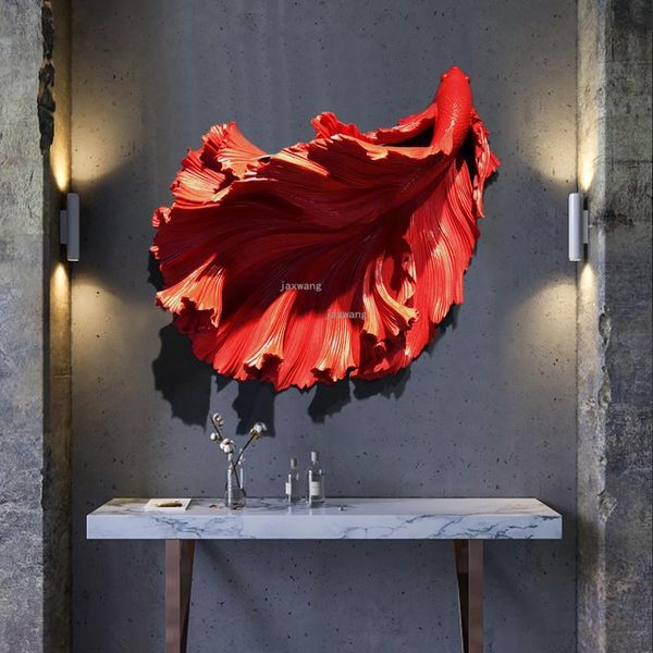 Dekorative Figuren Objekte Licht Luxus Kreative Betta Wandbehang Dekoration Nordic Home Wohnzimmer Veranda Restaurant Shop Anhänger