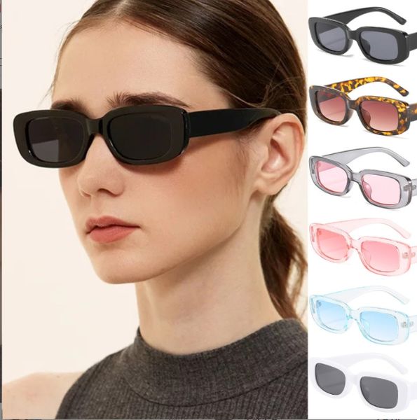 Occhiali da sole retrò piccoli Suqare occhiali da sole leopardati da donna occhiali da sole vintage da uomo occhiali dal design di lusso sfumature sfumate UV400