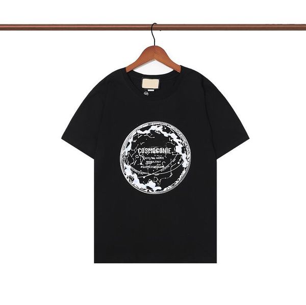 

22ss designers t shirt summer europe paris polos american stars fashion mens tshirts star satin cotton casual t-shirt women mans tees black, White;black