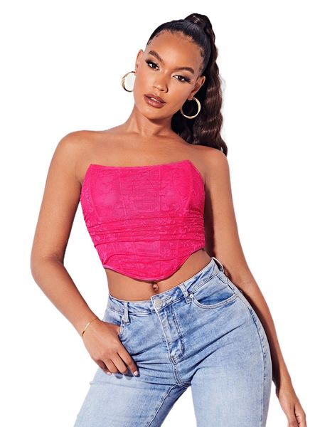 

bae solid high low lace tube n7dj#, White