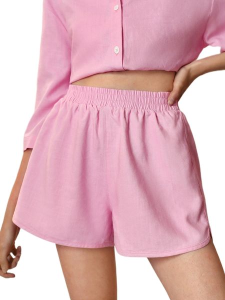 

high waist wide leg shorts u84e#, White;black