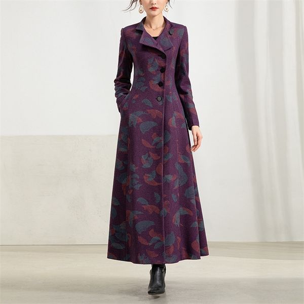 

in 2020 the new thickening the season of winter winter long woolen cloth coat joker high-end female cloth coat lj200928, Black