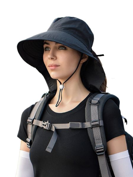

1pc outdoor sun protection sports hat i6dt#, Gray