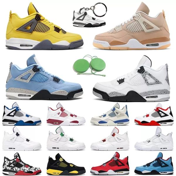 

2023 high 2022 canyon purple black cat 4s jumpman 4 mens basketball shoes university blue sail white oreo bred fire red thunder pure money s