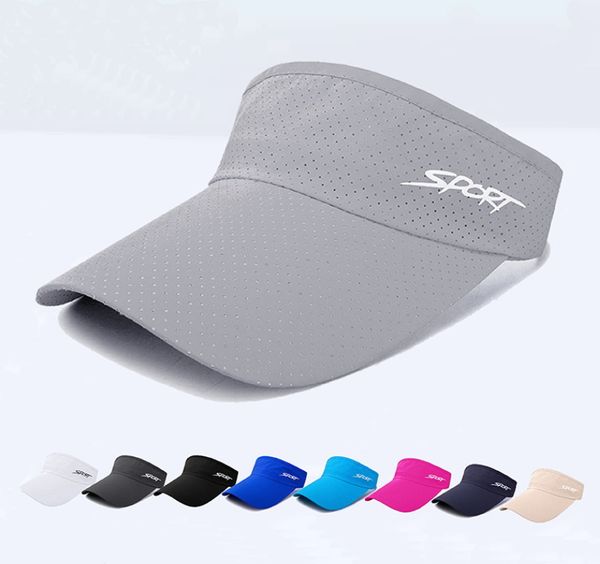 

men women adjustable sport headband classic sun sports visor hat running caps tennis beach hat outdoor, White;pink