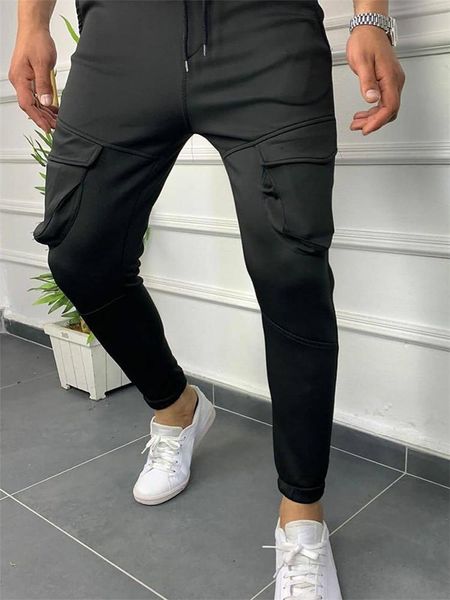 Мужские брюки брюки спортивные тонкие хип-хоп напечатанные мужчины Joggers Streetwear спортивные штаны Harem брюки комбинезоны Европы и американцы