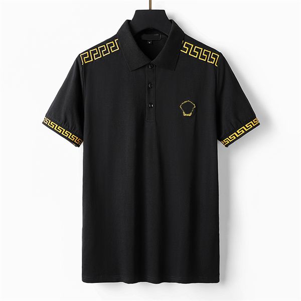 

mens designer polos shirts for man high street italy embroidery garter snakes little bees printing brands clothes cottom clothing teesl#20, White;black