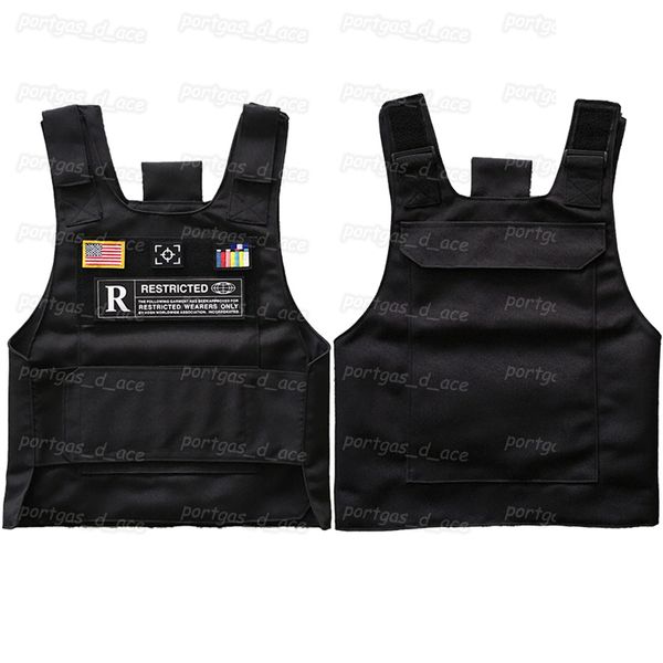 Portapiatti antiproiettile Moda casual Gilet tattici Uomo Donna Gilet protettivo per arrampicata all'aperto Canottiere hip-hop Gilet moto Portapiatti tascabile