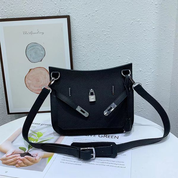 En kaliteli çanta kotları çantalar kadın moda çanta çantaları timsah kabartmalı orijinal inek derisi crossbody omuz çantası 28cm