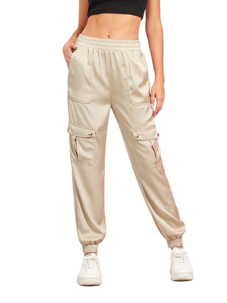 

x candylowen flap pocket front cargo pants z55o#, Black;white